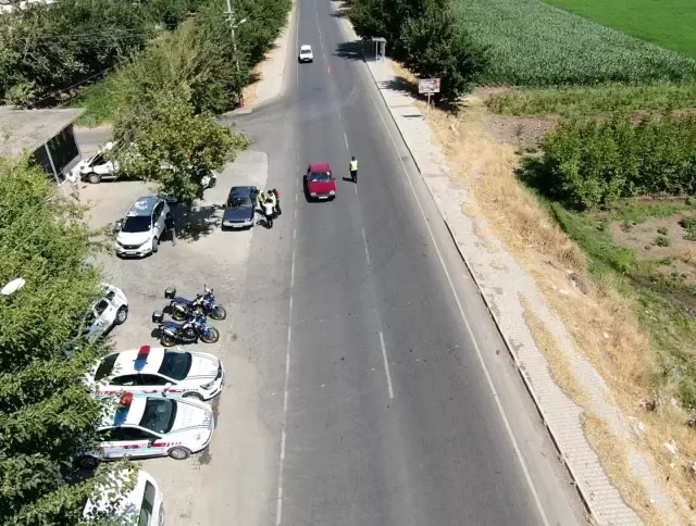 Kahramanmaraş'ta drone destekli trafik denetimi