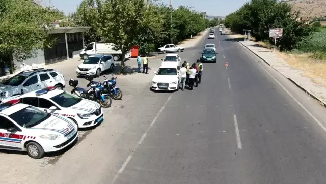 Kahramanmaraş'ta drone destekli trafik denetimi