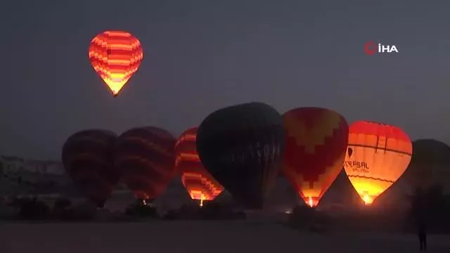 Kapadokya'da bayramı gökyüzünde karşıladılar