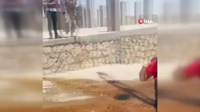 Kereste deposunda korkutan yangın