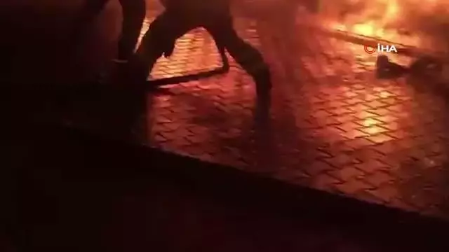 Kırıkkale'de otomobil ve tandırlık alevlere teslim oldu