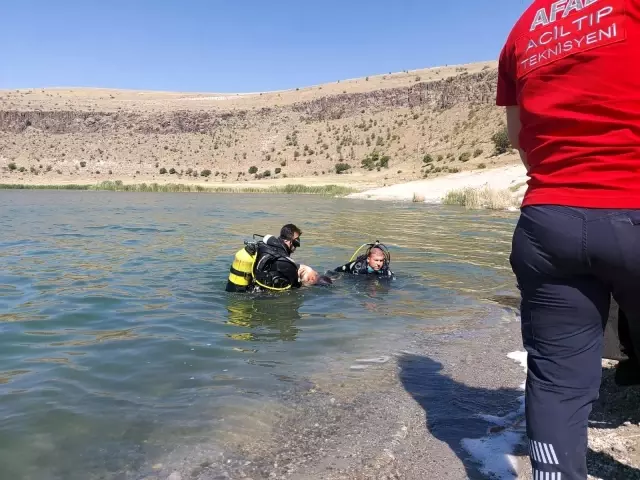 Krater gölüne giren genç hayatını kaybetti