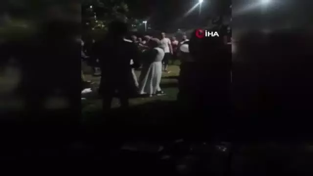 Küçükçekmece'de göl kenarında havai fişek dehşeti