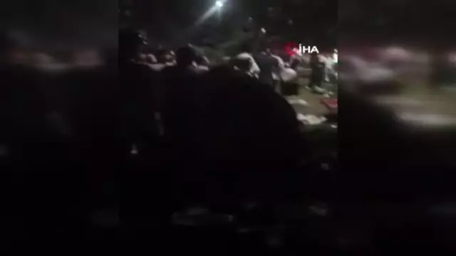 Küçükçekmece'de göl kenarında havai fişek dehşeti