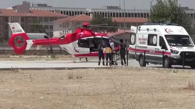 Son Dakika | Kurban keserken yaralanan kişi, hava ambulansıyla hastaneye sevk edildi