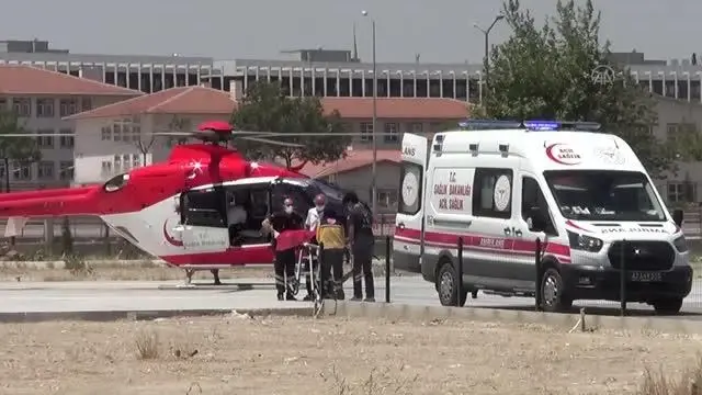 Son Dakika | Kurban keserken yaralanan kişi, hava ambulansıyla hastaneye sevk edildi
