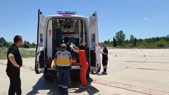 Kurban keserken yaralanan kişi, hava ambulansıyla hastaneye sevk edildi (2)