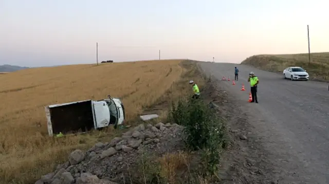Kurban pazarından dönerken tarlaya uçtular: 3 yaralı