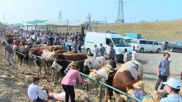 KURBAN SATIŞ VE KESİM YERLERİNDE YOĞUNLUK