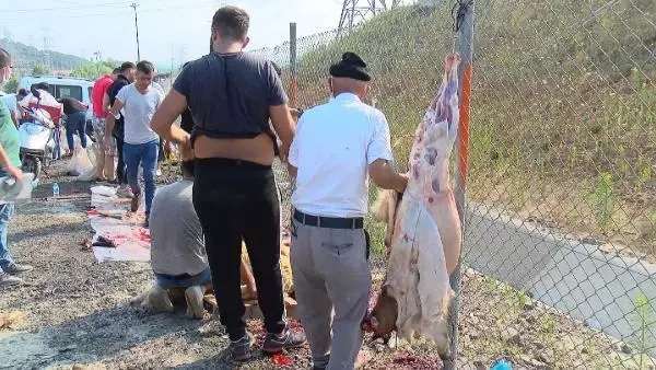 KURBAN SATIŞ VE KESİM YERLERİNDE YOĞUNLUK