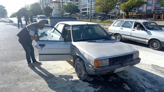 LPG'li otomobilde korkutan yangın