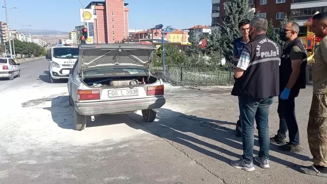 LPG'li otomobilde korkutan yangın