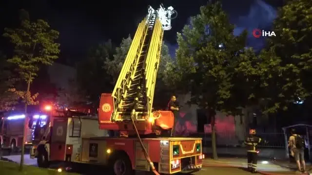 Son dakika haberi | Metruk binada çıkan yangın paniğe neden oldu