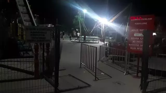 MUĞLA-MARMARİS'TE LUNAPARKA 16 GÜN SONRA İKİNCİ SALDIRI: 1 YARALI