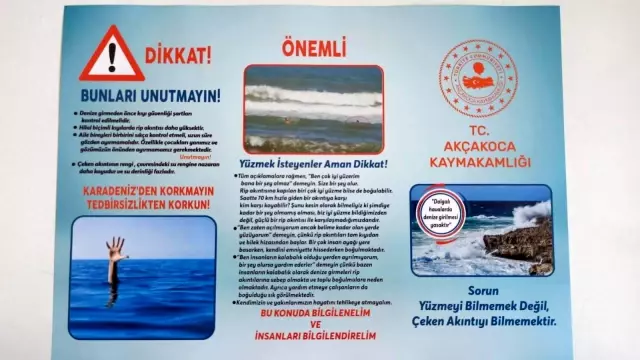 Polisten 'çeken akıntı' uyarısı
