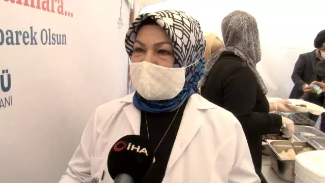 Sancaktepe'de kurban kesim alanında kavurma ziyafeti