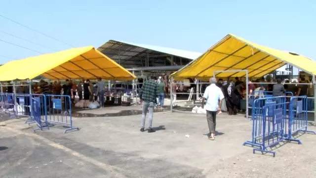 Sancaktepe'de kurban kesim alanında kavurma ziyafeti