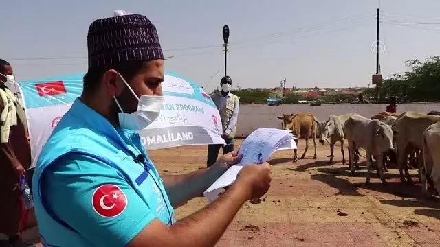 TDV tarafından Somaliland'da kesilen kurbanlar ihtiyaç sahiplerine ulaştırıldı