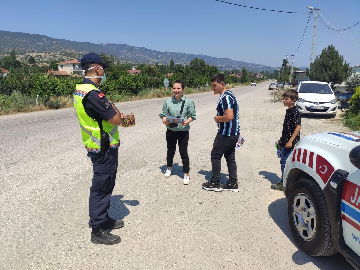 Son dakika haberleri... Tokat'ta jandarma trafik denetimi yaptı
