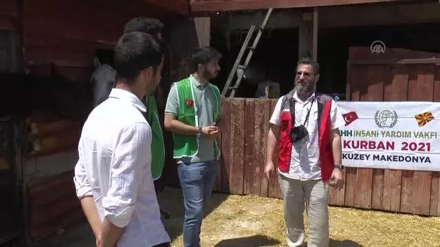 Türk kurumları Kuzey Makedonya'da kurban kesti