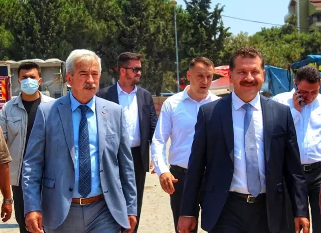 Yücel Yılmaz'dan yeni başkan Burhan Karışık'a ilk ziyaret