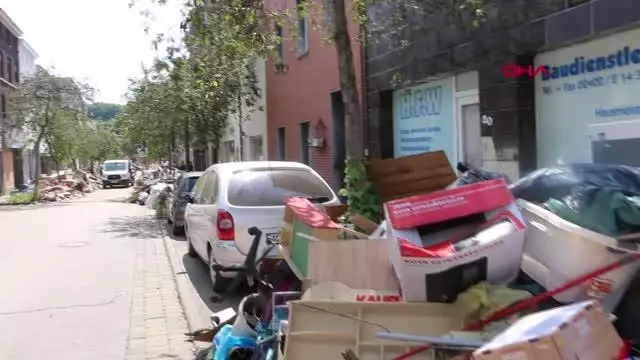 Almanya'da Stolberg bölge sakinleri selde yaşananları anlattı