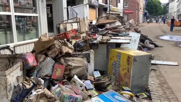 Almanya'da Stolberg bölge sakinleri selde yaşananları anlattı