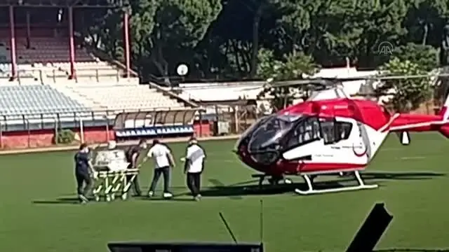 Ambulans helikopter yeni doğan bebek için havalandı