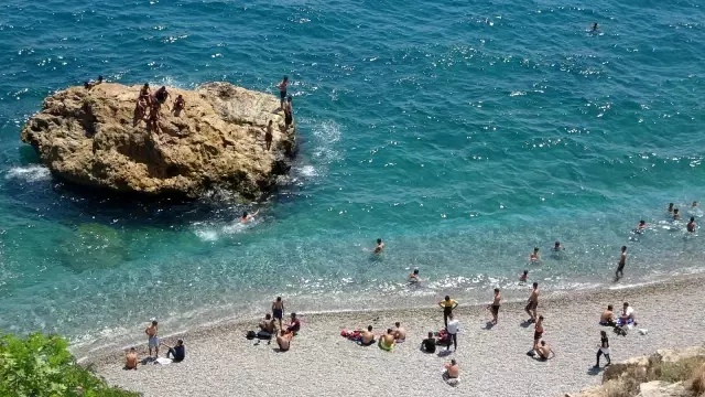 Sahillerde yerli turist yoğunluğu