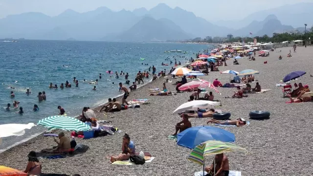 Sahillerde yerli turist yoğunluğu