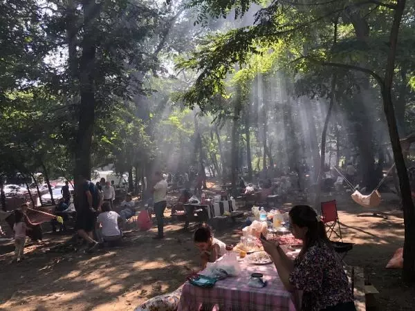 BELGRAD ORMANI'NDA KURBAN BAYRAMI YOĞUNLUĞU BELGRAD ORMANI'NDA KURBAN BAYRAMI YOĞUNLUĞU