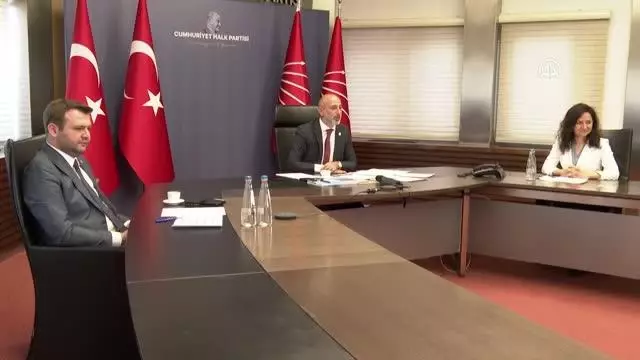 CHP ile MHP heyetleri video konferans aracılığıyla bayramlaştı CHP ile MHP heyetleri video konferans aracılığıyla bayramlaştı