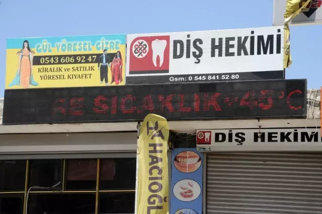 Cizre tarihinin en sıcak yaz günlerini yaşıyor