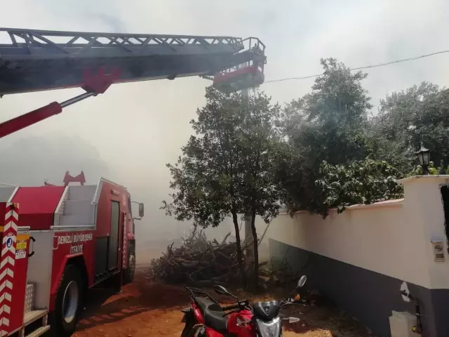Denizli'de tekstil atölyesinde çıkan yangın hasara neden oldu Denizli'de tekstil atölyesinde çıkan yangın hasara neden oldu