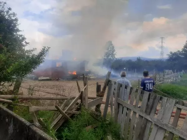DÜZCE'DE AHIR ALEV ALEV YANDI