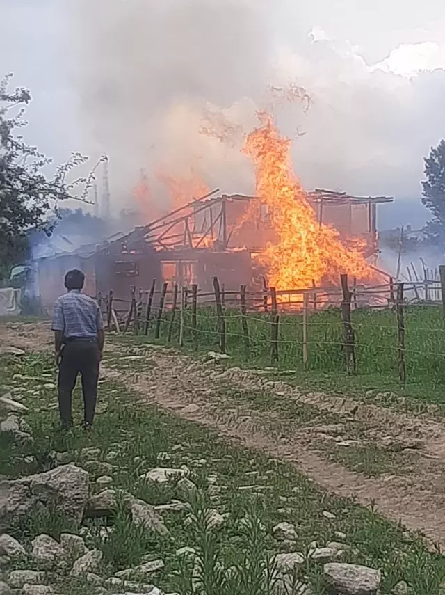 Son dakika haberleri | Hayvan besi çiftliğinde yangın