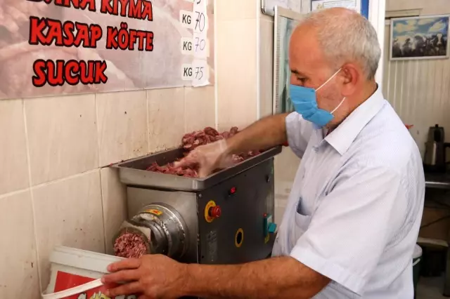 Edirne'deki kasaplarda yoğun mesai
