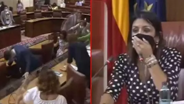 Endülüs Parlamentosu'nda fare paniği! Milletvekilleri uzun süre yerlerine oturmadı Endülüs Parlamentosu'nda fare paniği! Milletvekilleri uzun süre yerlerine oturmadı