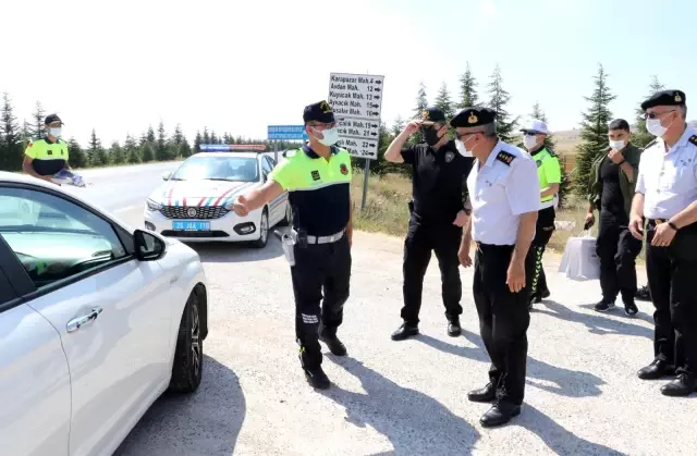 Eskişehir'de helikopter destekli trafik denetimi