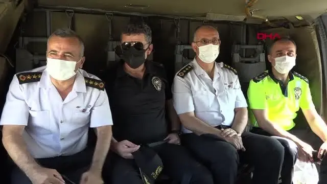 ESKİŞEHİR'DE HELİKOPTERLİ TRAFİK DENETİMİ