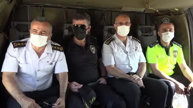 Son dakika haberleri... ESKİŞEHİR - Jandarma ekipleri helikopter destekli trafik denetimi gerçekleştirdi