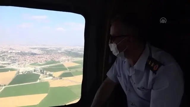 Son dakika haberleri... ESKİŞEHİR - Jandarma ekipleri helikopter destekli trafik denetimi gerçekleştirdi