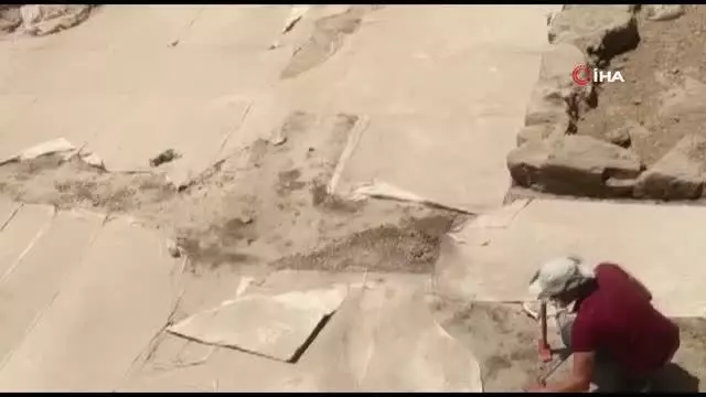 Evinin avlusunda tarihi hazine çıktı, taşınması 3 yıl sürdü
