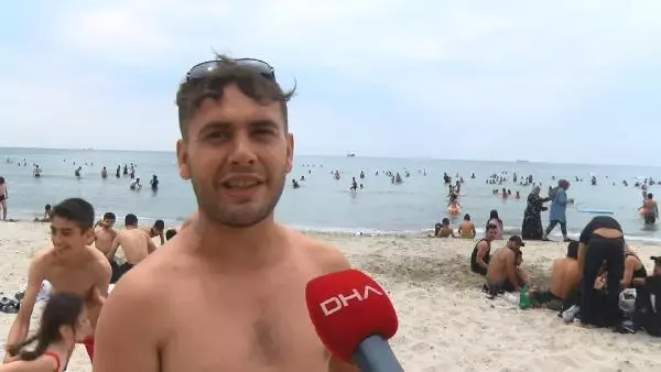KÜÇÜKÇEKMECE MENEKŞE PLAJI'NDA BAYRAM YOĞUNLUĞU