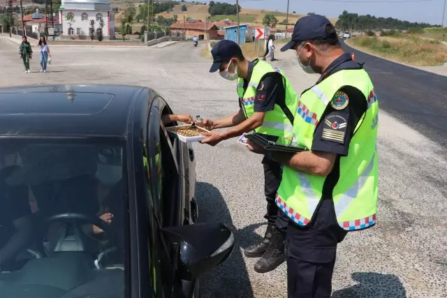 Havza'da jandarma ekipleri drone destekli uygulama yaptı