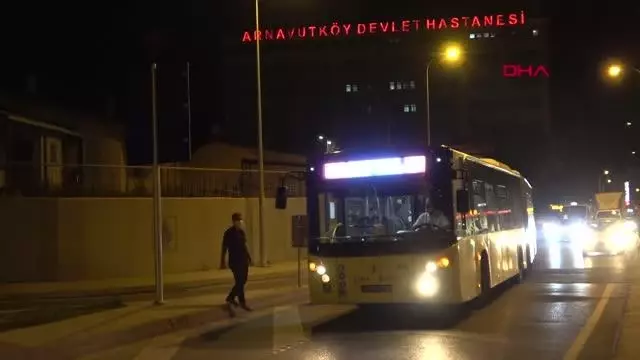 İSTANBUL-İETT OTOBÜSÜNÜN YAKITI BİTİNCE TRAFİK DURMA NOKTASINA GELDİ