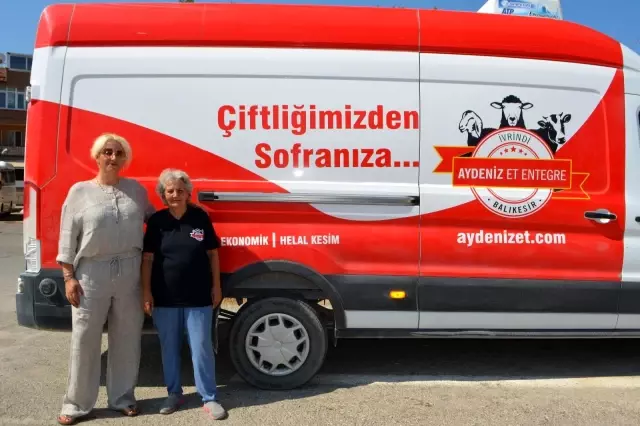 Kadın girişimciden ihtiyaç sahibi ailelere kemiksiz 1 ton et desteği