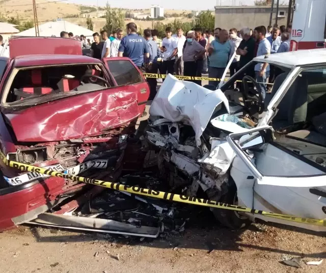 Son dakika haber: Kahramanmaraş'ta iki otomobil çarpıştı: 1 ölü, 6 yaralı