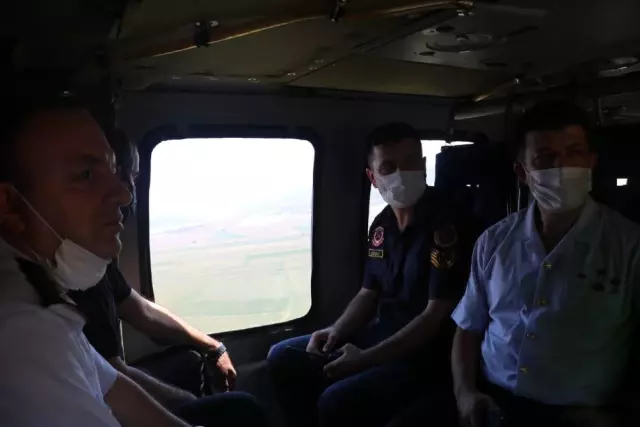 Son dakika haber: KAHRAMANMARAŞ - Polis ve jandarma ekipleri helikopter destekli trafik denetimi gerçekleştirdi