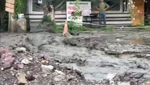KARTEPE'DE 18 GÜN SONRA AYNI DERE YİNE TAŞTI